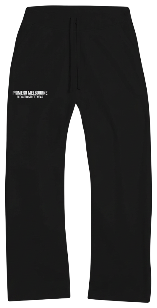 PRIMERO Heavyweight Organic French Terry Pants — Black, original supplier photo
